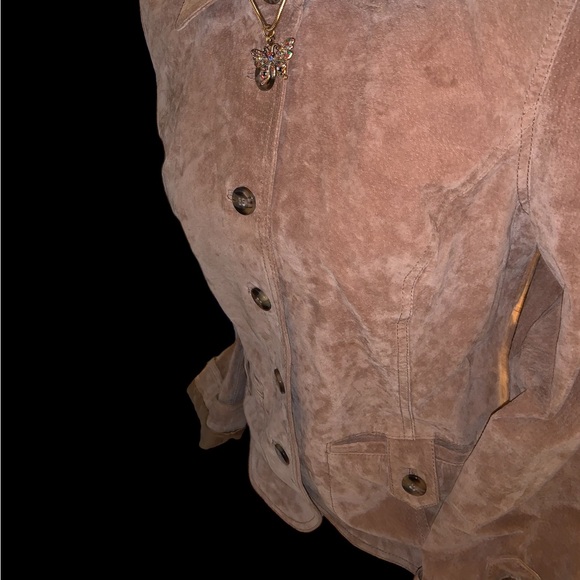 Y2K Vintage Tan Caramel Brown Genuine Leather Moto Jacket - Picture 11 of 13